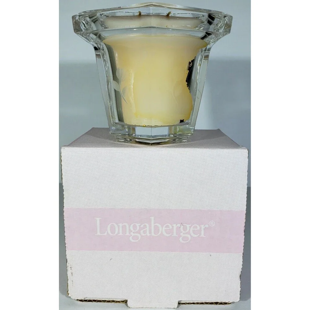 1999 Longaberger Horizon Of Hope Basket Set W/ Liner Protector Lid Tie On
